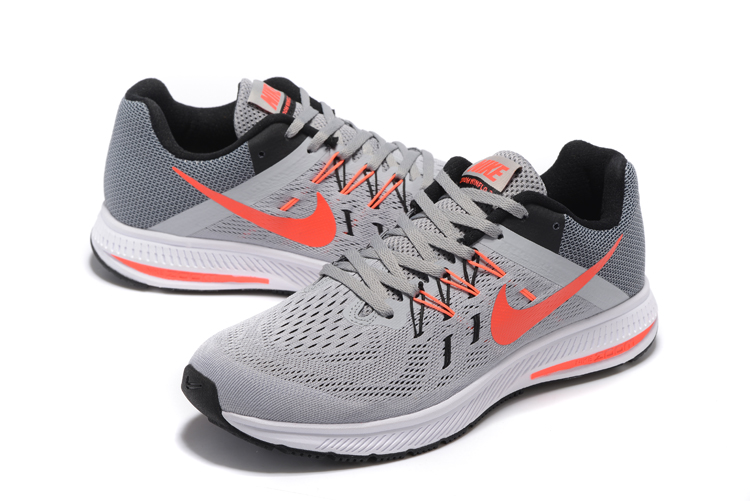 Nike Zoom Winflo 2 Grey Orange Shoes - Click Image to Close